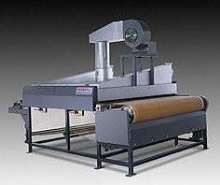 Conveyor Oven dries products up to 65 in. wide.