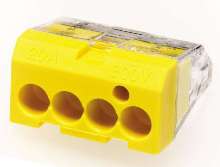 Wire Connectors utilize push-in design.