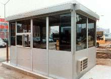 Parking Booths protect against vandalism and severe weather.