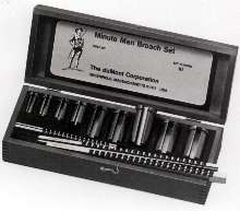 Broach Set handles wide range of keyway cutting.