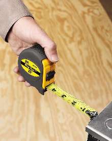 Measuring Tape enables one-person operation.