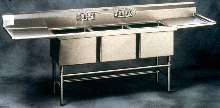 Stainless Steel Sinks have multi-compartment design.