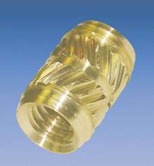 Dual-Lead Inserts speed high-volume installation in plastics.