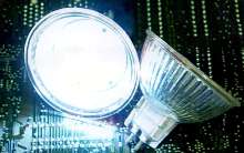 LED Lamp replaces hot-running halogen lamp.