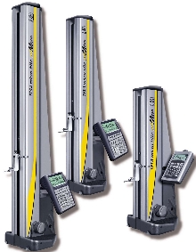 Height Gage combines manual and motorized operation.
