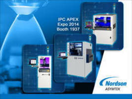 Nordson ASYMTEK Introduces Fluid Dispensing Systems and Demonstrates New Dispensing & Coating Technologies for Electronics Manufacturing at IPC APEX 2014
Nordson ASYMTEK Introduces Fluid Dispensing Systems and Demonstrates New Dispensing & Coating Technologies for Electronics Manufacturing at IPC APEX 2014