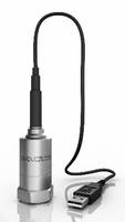 Vibration Sensor connects to smart phones, tablets, and PCs.