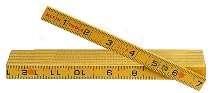 Folding Rules withstand rigors of worksite.