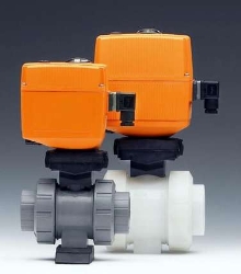 Ball Valves feature electric actuator.