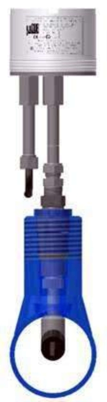 Detector finds sand in oil and gas producing systems.