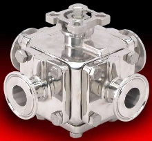 Multi-Port Ball Valves have no-leak pyramidal stem seal.