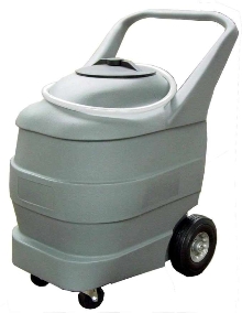Portable Watering Cart refills forklift batteries.