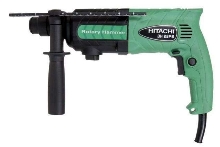 Rotary Hammer features vibration absorbing grip.