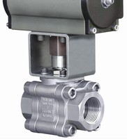 Ball Valve is constructed of carbon and stainless steel.