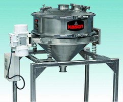Sanitary Batch Sifter features gap-free screen frames.