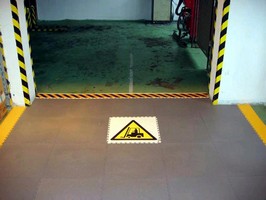 PVC Floor Tiles withstand heavy traffic.