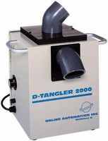 Detangler handles multiple spring and wire form sizes.
