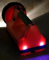 Rechargeable Lantern uses taillight LEDs for visibility.