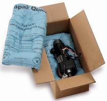 Foam-in-Place Packaging provides cushioning protection.