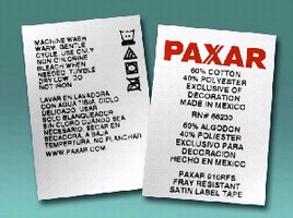 Fray-Resistant Satin Tape has self-sealing weave.