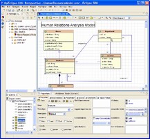 Software features split-screen web designer.