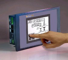 Programmable Logic Control features embedded touchscreen.