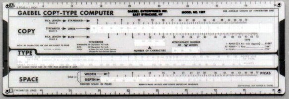 Copy Fitting Calculator is suited for desktop publishing.
