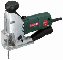 Variable Speed Jig Saw cuts variety of materials.