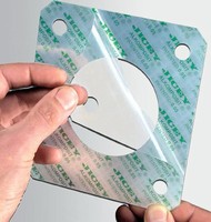 Adjustable Shims peel by hand for at-a-glance measurement.