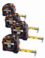 Tape Measures feature magnetic dual-end hooks.