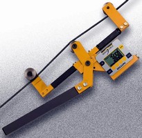 Digital Meter measures cable tension.