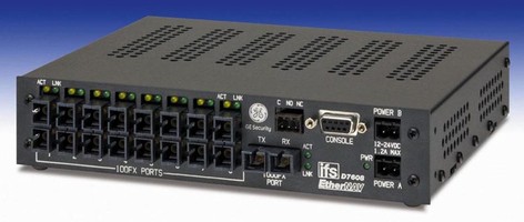 Managed Layer 2 Ethernet Switch features 9 optical ports.