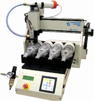 Robot features integrated RTV silicone dispensing system.