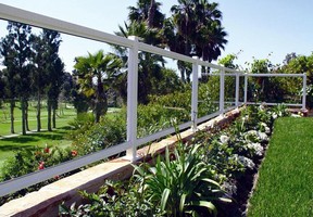 Railings withstand commercial and residential applications.