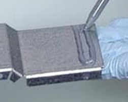 Adhesives can replace welding on galvanized metal. Adhesives can replace welding on galvanized metal.