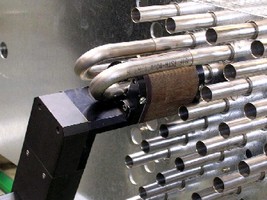 Weld Head handles return bends in thin walled tube. Weld Head handles return bends in thin walled tube.