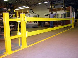 Barrier System provides safety at interior loading docks. Barrier System provides safety at interior loading docks.