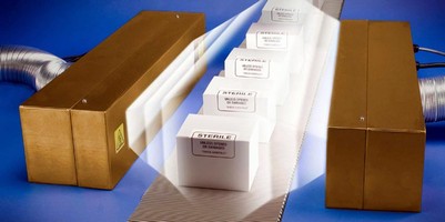 Sterilizer decontaminates packages entering cleanroom. Sterilizer decontaminates packages entering cleanroom.