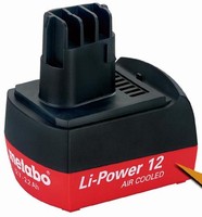 Lithium-Ion Battery Packs suit cordless power tools.