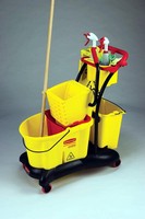 Trolley supplies users with efficient mopping system. Trolley supplies users with efficient mopping system.