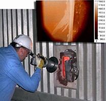 Infrared Camera sees through flames in furnaces and boilers. Infrared Camera sees through flames in furnaces and boilers.