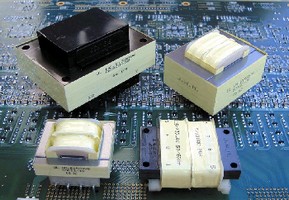 Power Transformers feature PCB mounts and UL approval.