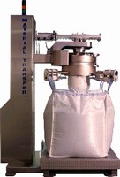 Filling System fills flexible intermediate bulk containers. Filling System fills flexible intermediate bulk containers.