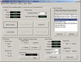 System Control Software facilitates micromachining setup.