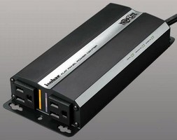 Detachable-Cord Surge Suppressor protects flat-panel TVs.