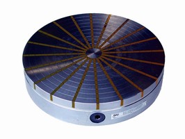 Low-Profile Radial Pole Chucks have solid top plates.
