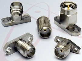 Field-Replaceable SMAs minimize loss from DC to 26.5 GHz.