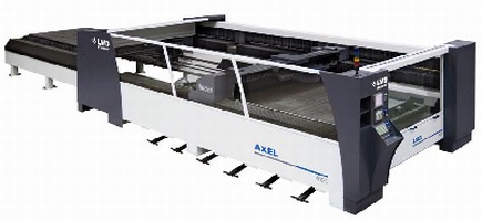 Laser Cutting System processes 4 x 2 m sheet sizes.