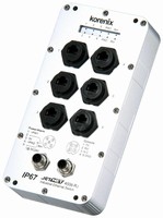 Industrial Managed Ethernet Switch has IP67-rated design.
