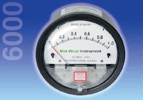 Gauges measure low range differential pressure.